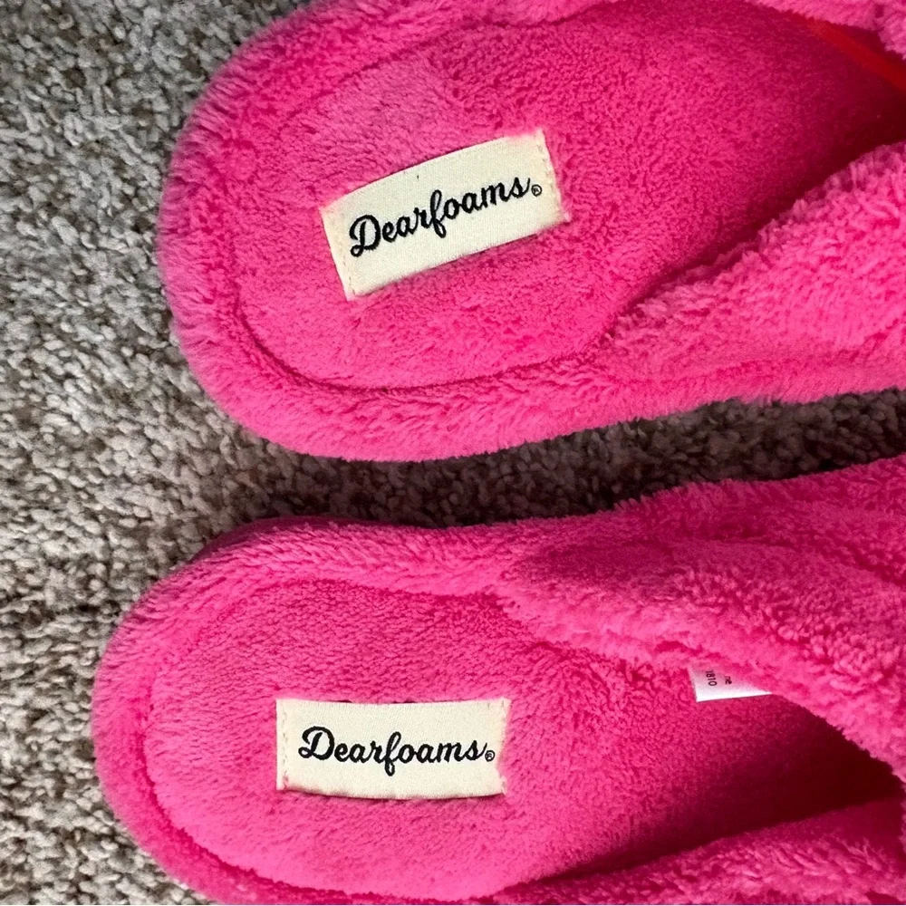 NWT, dearfoam, thong, slippers, women’s, kids, memory foam, sleep wear, 5/6 - Picture 5 of 6